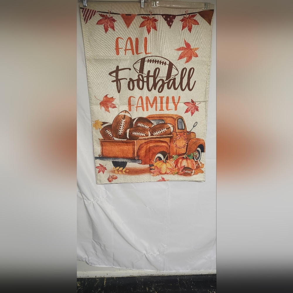 Fall Football Family Flag